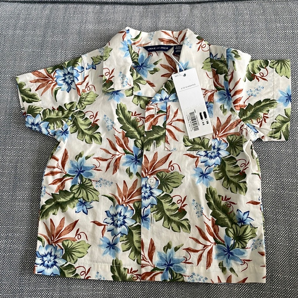 Janie and Jack Baby T-Shirt. Button up.